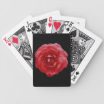 Playing Cards - Red Red Rose on Black