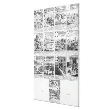 Playing cards satirizing "bubble" ventures canvas prints