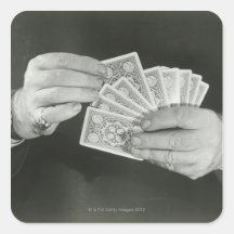 Playing Cards Square Sticker
