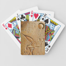 Playing Cards With Akhenaten Worshiping Aten