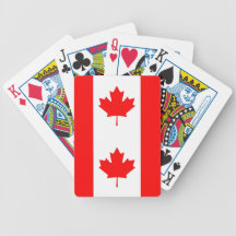 Playing Cards with Flag of Canada