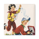 Playing Fifties Records magnets