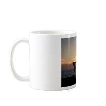 Playing Golf At Sunset Mug