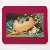 Playing Kittens Easter Mouse Mat