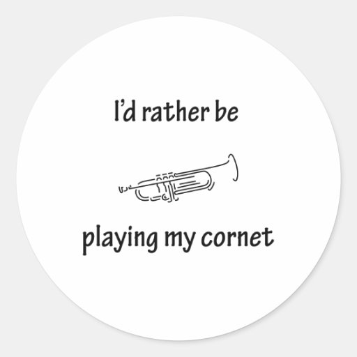 Playing My Cornet Sticker