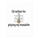 Playing My Mandolin Post Cards