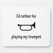 Playing My Trumpet Mouse Mat