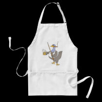 Playing Pool Shark Chicken Funny aprons