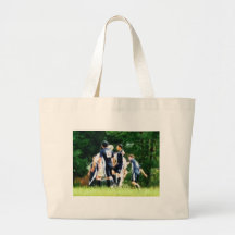 Playing Soccer Tote Bags