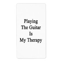 Playing The Guitar Is My Therapy Labels
