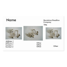 Playing the music of love, business cards