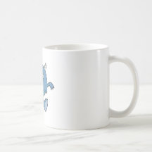 playing tough bluish monster friend mug