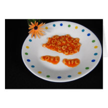Playing With Food Greeting Card