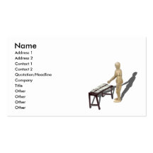 PlayingMarimbas121210, Name, Address 1, Address... Business Card Template