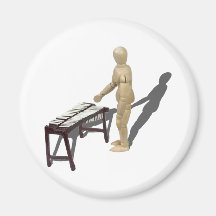 PlayingMarimbas121210 Refrigerator Magnet