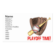 Playoff Time Business Card Templates