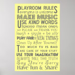 Playroom Rules Print