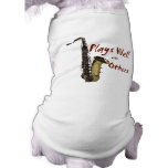 Plays Well Saxophone pet clothing