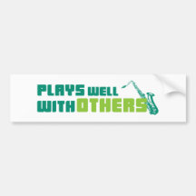 Plays Well With Others Bumper Stickers