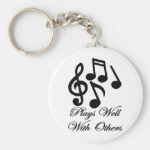 plays well with others key chain