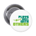Plays Well with Others - Trumpet Button