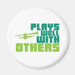 Plays Well with Others - Trumpet Magnets