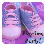 Playtime Party! stickers Pink Baby Toddler Shoes stickers