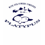 Playtpus Fitted Shirt - Blue on White