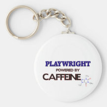 Playwright Powered by caffeine Keychains