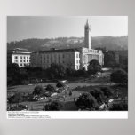 Plaza, Sather Gate from Dwinelle Roof, 1966 Posters