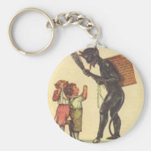 Pleading With Krampus Keychains