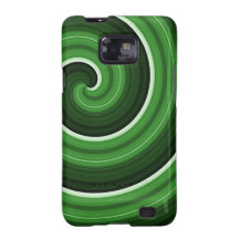 Pleasant Abstract Green Spirals Galaxy SII Cases