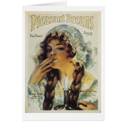 Pleasant Dreams Fox Trot Songbook Cover Card
