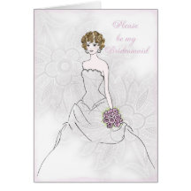 Please be my bridesmaid card