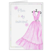 Please be my bridesmaid greeting card
