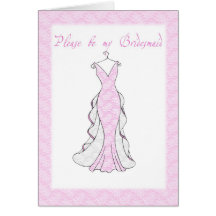please be my bridesmaid greeting cards