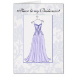 Please be my Bridesmaid lavender Card