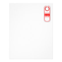 Please do not disturb personalized letterhead