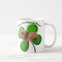 Please Don't Pinch My Wiener Mug mugs