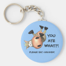 Please eat chicken! keychain