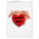 Please Handle With Care Valentine Hands cards