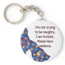 Please Have Patience Autism Awareness Keychain