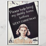 Please Help Bring My Daddy Home Before Next Christ Custom Flyer