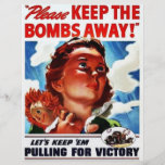 Please Keep The Bombs Away Custom Flyer
