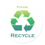 Please Recycle Stickers