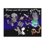 Please save the planet post card