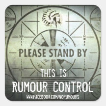Please Stand By Square Sticker