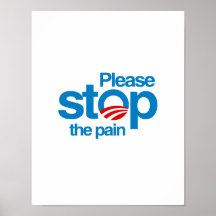 Please stop the pain poster