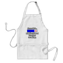 Please Wait..Middle School Teacher Loading Apron