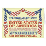 Pledge of Allegiance Greeting Card